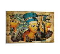 xiaoxiaoshen Ancient Egyptian Pharaohs And Queens Painting Canvas Poster Wall Art Prints Room Aesthetic Murals Bedroom And Living Decorations 12x18inch(30x45cm)