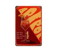 xiaoxiaoshen Aperol Spritz Cocktail Wall Decor Art Metal Tin Poster Modern Home Decor Art Home Bar Shop Decorations Vintage Sign 30x20cm