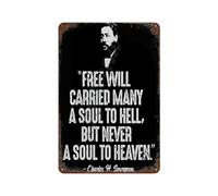 xiaoxiaoshen Baptist Preacher Charles Spurgeon Wall Decor Art Metal Tin Poster Modern Home Decor Art Home Bar Shop Decorations Vintage Sign 30x20cm
