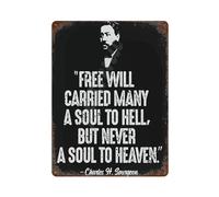 xiaoxiaoshen Baptist Preacher Charles Spurgeon Wall Decor Art Metal Tin Poster Modern Home Decor Art Home Bar Shop Decorations Vintage Sign 40x30cm