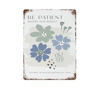 xiaoxiaoshen Be Patient With Yourself Mental Health (1) Wall Decor Art Metal Tin Poster Modern Home Decor Art Home Bar Shop Decorations Vintage Sign 40x30cm