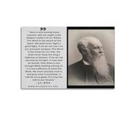 xiaoxiaoshen Bishops J C Ryle Portrait Quotes Canvas Poster Wall Art Prints Room Aesthetic Murals Bedroom And Living Decorations 12x18inch(30x45cm)