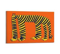 xiaoxiaoshen Calm Tiger Colorful Abstract Canvas Poster Wall Art Prints Room Aesthetic Murals Bedroom And Living Decorations 16x24inch(40x60cm)