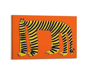 xiaoxiaoshen Calm Tiger Colorful Abstract Canvas Poster Wall Art Prints Room Aesthetic Murals Bedroom And Living Decorations 16x24inch(40x60cm)