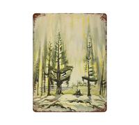 xiaoxiaoshen Charles E Burchfield (13) Wall Decor Art Metal Tin Poster Modern Home Decor Art Home Bar Shop Decorations Vintage Sign 40x30cm