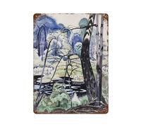 xiaoxiaoshen Charles E Burchfield (19) Wall Decor Art Metal Tin Poster Modern Home Decor Art Home Bar Shop Decorations Vintage Sign 40x30cm