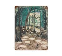 xiaoxiaoshen Charles E Burchfield (6) Wall Decor Art Metal Tin Poster Modern Home Decor Art Home Bar Shop Decorations Vintage Sign 40x30cm