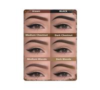 xiaoxiaoshen Different Color Eyebrow Pencil Effect Wall Decor Art Metal Tin Poster Modern Home Decor Art Home Bar Shop Decorations Vintage Sign 40x30cm