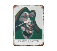 xiaoxiaoshen Francis Bacon Expressionist Painting Surrealist Self-portrait Wall Decor Art Metal Tin Poster Modern Home Decor Art Home Bar Shop Decorations Vintage Sign 40x30cm