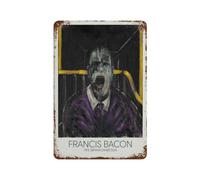 xiaoxiaoshen Francis Bacon Screaming Pope Modern Wall Decor Art Metal Tin Poster Modern Home Decor Art Home Bar Shop Decorations Vintage Sign 30x20cm