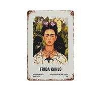 xiaoxiaoshen Frida Kahlo Self Portrait Feminist Work Wall Decor Art Metal Tin Poster Modern Home Decor Art Home Bar Shop Decorations Vintage Sign 30x20cm