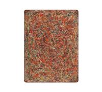 xiaoxiaoshen Jackson Pollock Style Painting, Abstract Colorful Fine Oil Modern Textured Wall Decor Art Metal Tin Poster Modern Home Decor Art Home Bar Shop Decorations Vintage Sign 40x30cm