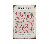 xiaoxiaoshen Matisse Dancing Figures Tate Modern Exhibition Wall Decor Art Metal Tin Poster Modern Home Decor Art Home Bar Shop Decorations Vintage Sign 30x20cm