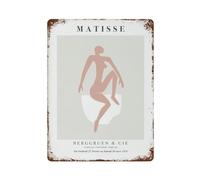 xiaoxiaoshen Matisse Tate Modern Abstract French Wall Decor Art Metal Tin Poster Modern Home Decor Art Home Bar Shop Decorations Vintage Sign 40x30cm
