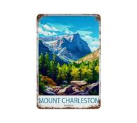 xiaoxiaoshen Mount Charleston Nevada Alpine Wilderness Spring Mountains Hikingest Retreat Wall Decor Art Metal Tin Poster Modern Home Decor Art Home Bar Shop Decorations Vintage Sign 30x20cm