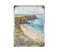 xiaoxiaoshen Pembrokeshire Wales Travel Landscape Welsh Coast Gift Ar Wall Decor Art Metal Tin Poster Modern Home Decor Art Home Bar Shop Decorations Vintage Sign 40x30cm