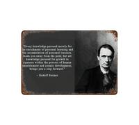 xiaoxiaoshen Philosopher Rudolf Steiner Motivational (1) Wall Decor Art Metal Tin Poster Modern Home Decor Art Home Bar Shop Decorations Vintage Sign 20x30cm