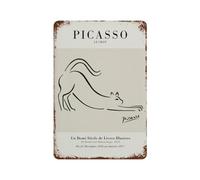 xiaoxiaoshen Picasso Cat - Le Chat, One Line Wall Decor Art Metal Tin Poster Modern Home Decor Art Home Bar Shop Decorations Vintage Sign 30x20cm