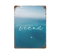 xiaoxiaoshen Quote You'Ll Find Me By The Ocean Wall Decor Art Metal Tin Poster Modern Home Decor Art Home Bar Shop Decorations Vintage Sign 40x30cm