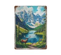 xiaoxiaoshen Rocky Mountains Travel Colorado Landscape Wall Decor Art Metal Tin Poster Modern Home Decor Art Home Bar Shop Decorations Vintage Sign 40x30cm