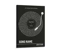 xiaoxiaoshen Song Lyrics Custom Black Vinyl Record, Music Gift, First Dance, Wedding Canvas Poster Wall Art Prints Room Aesthetic Murals Bedroom And Living Decorations 20x30inch(50x75cm)
