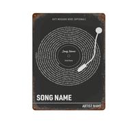 xiaoxiaoshen Song Lyrics Custom Black Vinyl Record, Music Gift, First Dance, Wedding Wall Decor Art Metal Tin Poster Modern Home Decor Art Home Bar Shop Decorations Vintage Sign 40x30cm