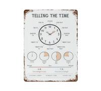 xiaoxiaoshen Things ATelling The Time Wall Decor Art Metal Tin Poster Modern Home Decor Art Home Bar Shop Decorations Vintage Sign 40x30cm