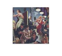 xiaoxiaoshen Thomas Hart Benton (17) Canvas Poster Wall Art Prints Room Aesthetic Murals Bedroom And Living Decorations 16x16inch(40x40cm)
