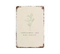 xiaoxiaoshen Thoughts Are Not Facts Mental Health Wall Decor Art Metal Tin Poster Modern Home Decor Art Home Bar Shop Decorations Vintage Sign 30x20cm