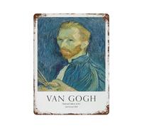 xiaoxiaoshen Van Gogh Self-portrait Gallery Wall Decor Art Metal Tin Poster Modern Home Decor Art Home Bar Shop Decorations Vintage Sign 40x30cm