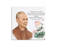 xiaoxiaoshen Vietnamese Writer Thich Nhat Hanh Quotes Canvas Poster Wall Art Prints Room Aesthetic Murals Bedroom And Living Decorations 28x28inch(70x70cm)