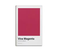 xiaoxiaoshen Viva Magenta Color Block Modern Canvas Poster Wall Art Prints Room Aesthetic Murals Bedroom And Living Decorations 20x30inch(50x75cm)