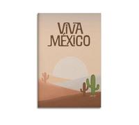 xiaoxiaoshen Viva Mexico Cactus Landscape Canvas Poster Wall Art Prints Room Aesthetic Murals Bedroom And Living Decorations 20x30inch(50x75cm)