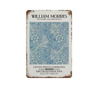 xiaoxiaoshen William Morris Flower Nouveau, V&A Museum Wall Decor Art Metal Tin Poster Modern Home Decor Art Home Bar Shop Decorations Vintage Sign 30x20cm