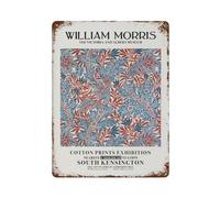 xiaoxiaoshen William Morris Flower Victoria And Albert Museum Wall Decor Art Metal Tin Poster Modern Home Decor Art Home Bar Shop Decorations Vintage Sign 40x30cm