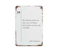 xiaoxiaoshen Wir Denken Selten An Das By Arthur Wall Decor Art Metal Tin Poster Modern Home Decor Art Home Bar Shop Decorations Vintage Sign 30x20cm