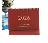 XIAOXIAOYU 2025-2026 Desk Calendar - July 2025 to December 2026 Weekly Table 12 Months | Decorative Organizer For Students Teachers Executives Office School Home Coffee Shop