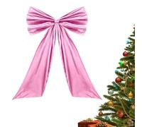 XIAOXIAOYU Big Bow Christmas Decorations 25 x 42 Inch Large Christmas Tree Topper Decorations Giant Tree Toppers Bows Decor Birthday Backdrop Living Room Mantel