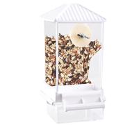 XIAOXIAOYU Bird Automatic Feeder, Automatic Bird Feeder Ladder - Hangable - Food Dispenser for Parakeets - Large Capacity Bird Feeder Polisher Food Dispenser for Garden Patio Outdoor