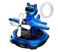 XIAOXIAOYU Car Air Freshener Car Aromatherapy Decoration - Aircraft Glasses Germs Rotary Air Breaks for Dogs | Solar Driving Car Decoration Tool for