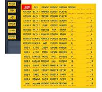 XIAOXIAOYU Card Labels, Electrical Distribution Labels & Fuse Box Stickers, Coloured Electrician Marking for Living Room, Bedroom, Basement, Garden, Barn