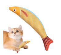 XIAOXIAOYU Catnip Toy for Cats, Cat Tooth Cleaning Toy, Plush Saury Fish Catnip Toy for Teething | Interactive Cat Kick Toy, 8.27 x 3.15 Inches