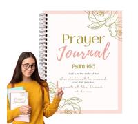 XIAOXIAOYU Daily Prayer Journal - Christian Notebook for Women - Spiral Bound Organiser for Devotions with Spiritual Reflection and Christian Gifts for Baptism or Bible Study