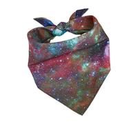 XIAOXIAOYU Dog Bandanas, Dog Scarf | Triangular Star Print Scarf for Puppy - Triangle Bandanas for Pet Scarf, Dog Bibs Purple Blue