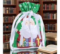 XIAOXIAOYU Drawstring Christmas Bags - Party Favors Wrapping Bags for Jewelry 8-Piece,Reusable Stocking Stuffers Party Favors for Jewelry Wedding Treats Snacks Tree Goodie Friends Kids
