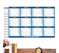 XIAOXIAOYU Dry Erase Calendar for the Wall - Reusable Magnetic Wall Planner, Wipe Clean for Kitchen, Refrigerator, School, Student Room, Office, Home