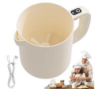 XIAOXIAOYU Electric Beater | Egg Whisk Mixer Electric Rice Washer, Portable Blender Bowl with Filter 1L for Cooking, Baking and Washing