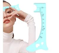 XIAOXIAOYU Eyebrow Mapping Ruler, Eyebrow Stencils - Soft Silicone Eyeliner Guide - Quick Eye Makeup Tool, Eyebrow Shaping Aid, Brow Gauge for Perfect Eyeliner