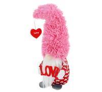 XIAOXIAOYU Gnomes Valentine's Day Soft Toy, Realistic Gnome - Valentine's Day Decorations - Farm Holiday Table Ornaments