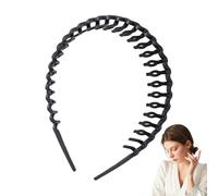 XIAOXIAOYU Headband with Teeth | Wavy Hair Head Bands Comb with Teeth,Non-Slip Head Bands Resin Fashion Hairpin Accessories for Men Women Girls